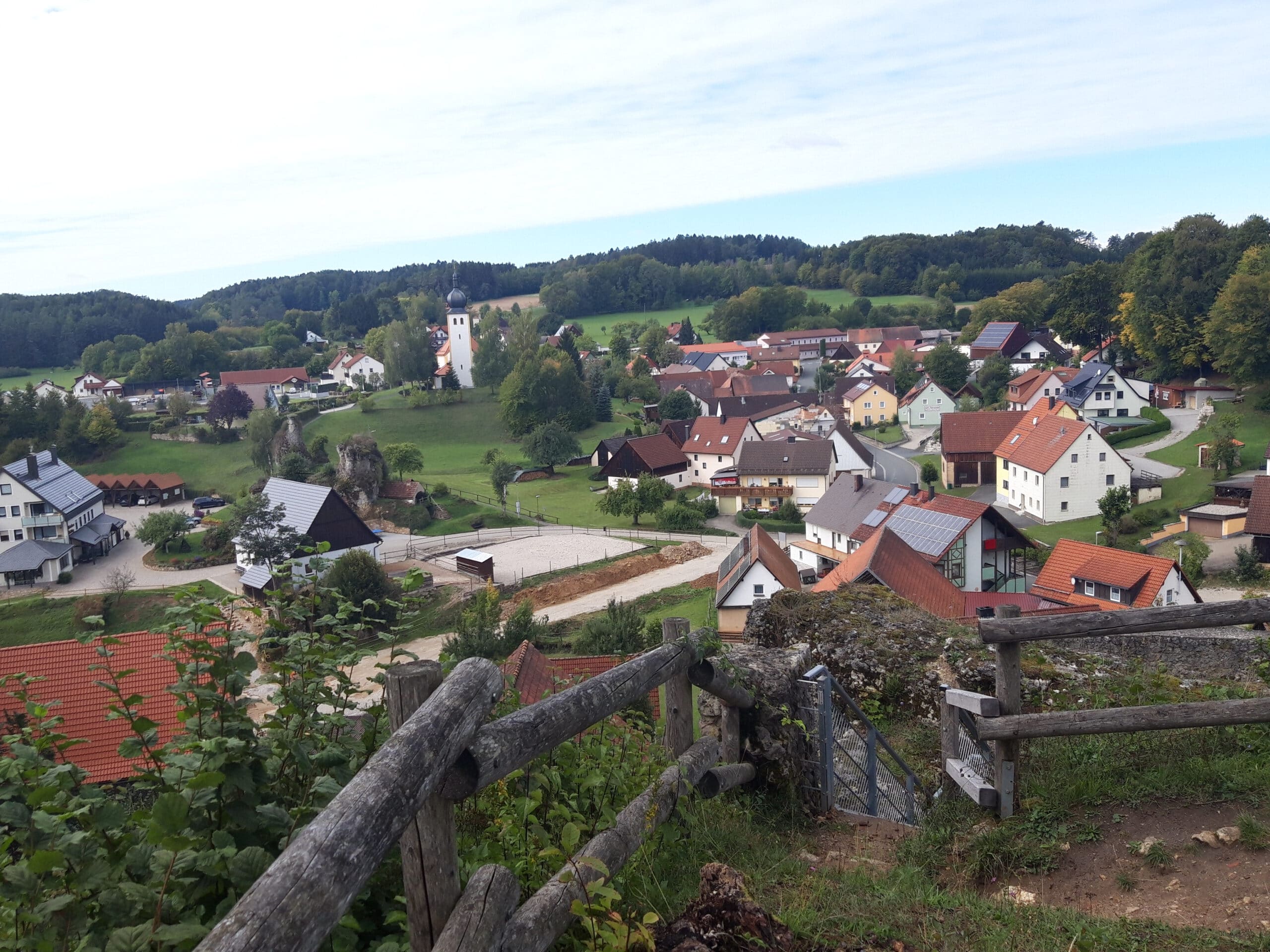 Blick über den Ort Bärnfels